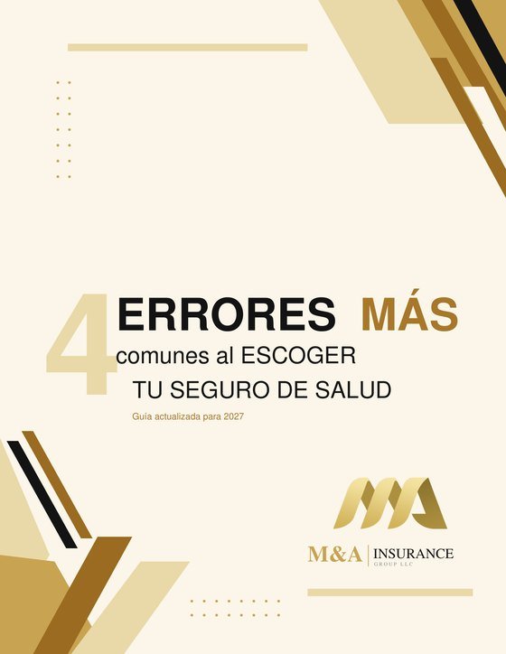 Portada de la guía: 4 errores más comunes al escoger tu seguro de salud